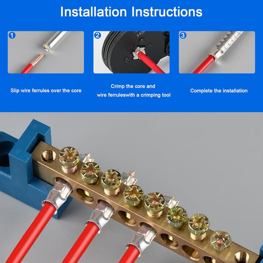 Bootlace Ferrule Uninsulated assorted collection