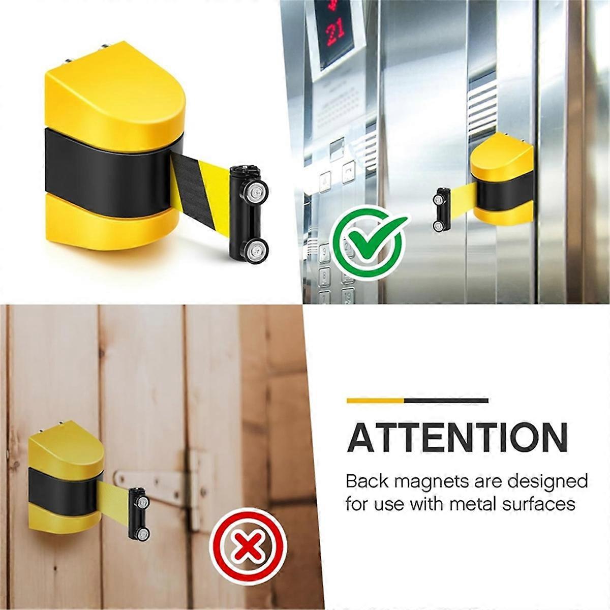 3 Meter Magnetic Retractable Wall Barrier Safety Belt