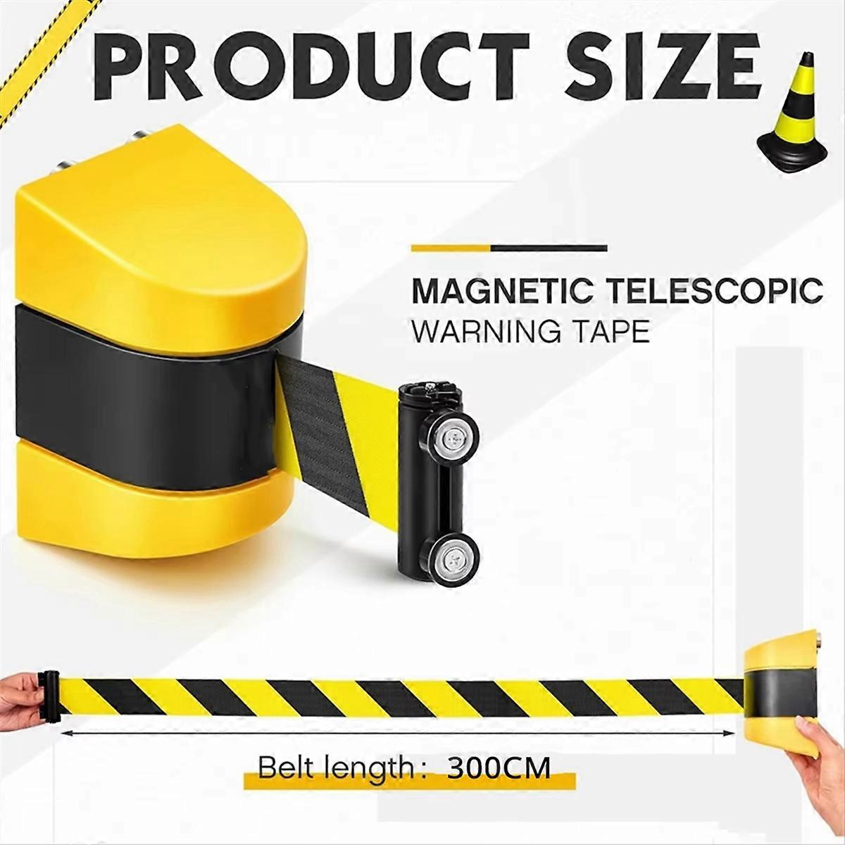 3 Meter Magnetic Retractable Wall Barrier Safety Belt