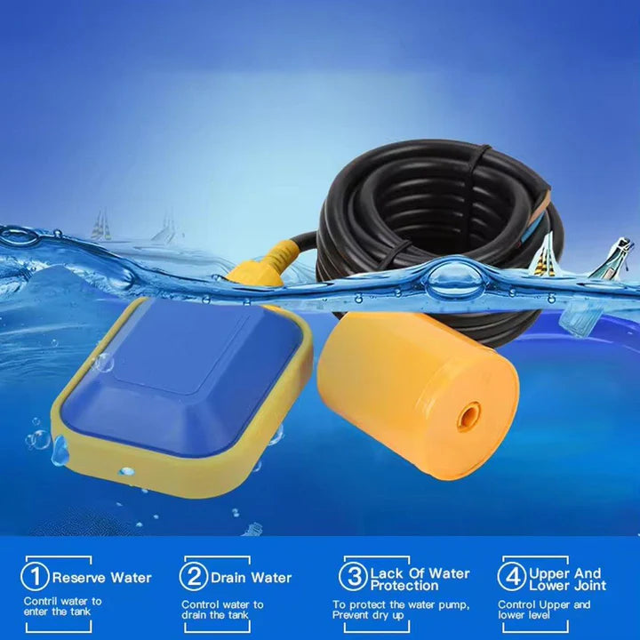 Automatic Water Level Controller Float Switch WITH 10 M CABLE for 3M to 10M Tank