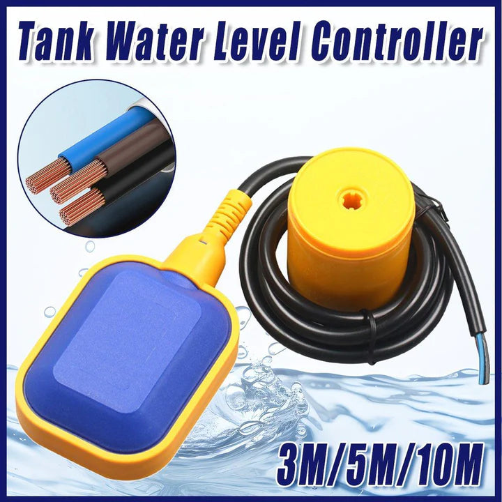 Automatic Water Level Controller Float Switch WITH 10 M CABLE for 3M to 10M Tank