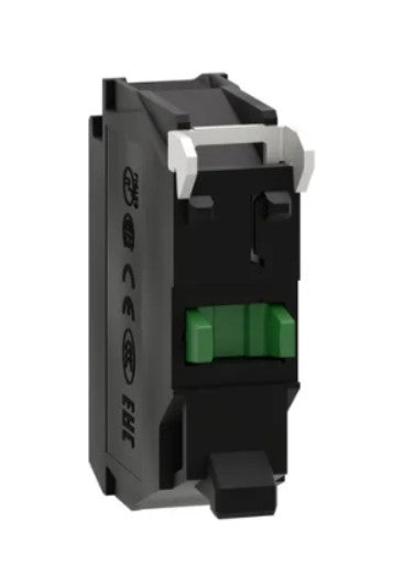 Single contact block, Harmony XB4, Harmony XB4, silver alloy, screw clamp terminal, 1NO